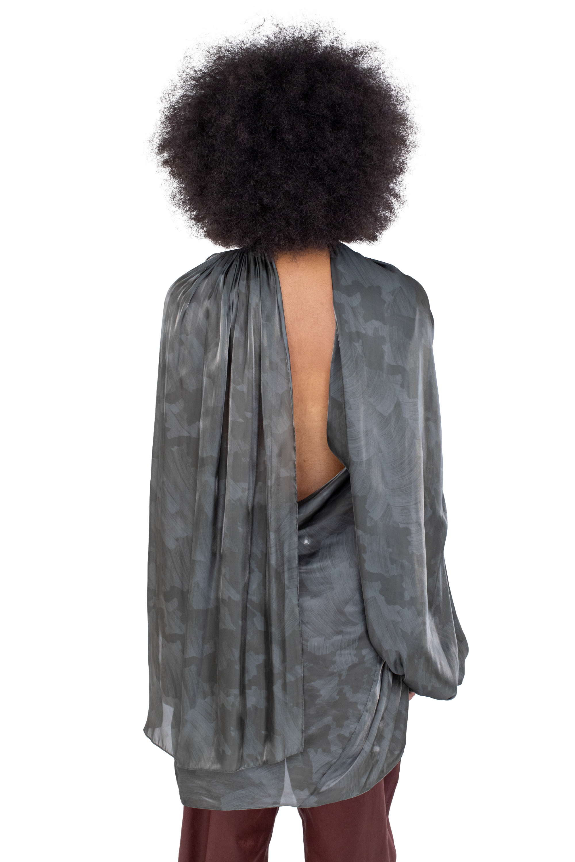 Kiko Kostadinov Dresses CASPIAN Dress robe Slate Brush satin