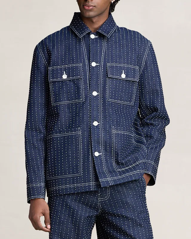 COUNTRYMADE Jackets HICKORY WORKWEAR JACKET veste en jean brodée