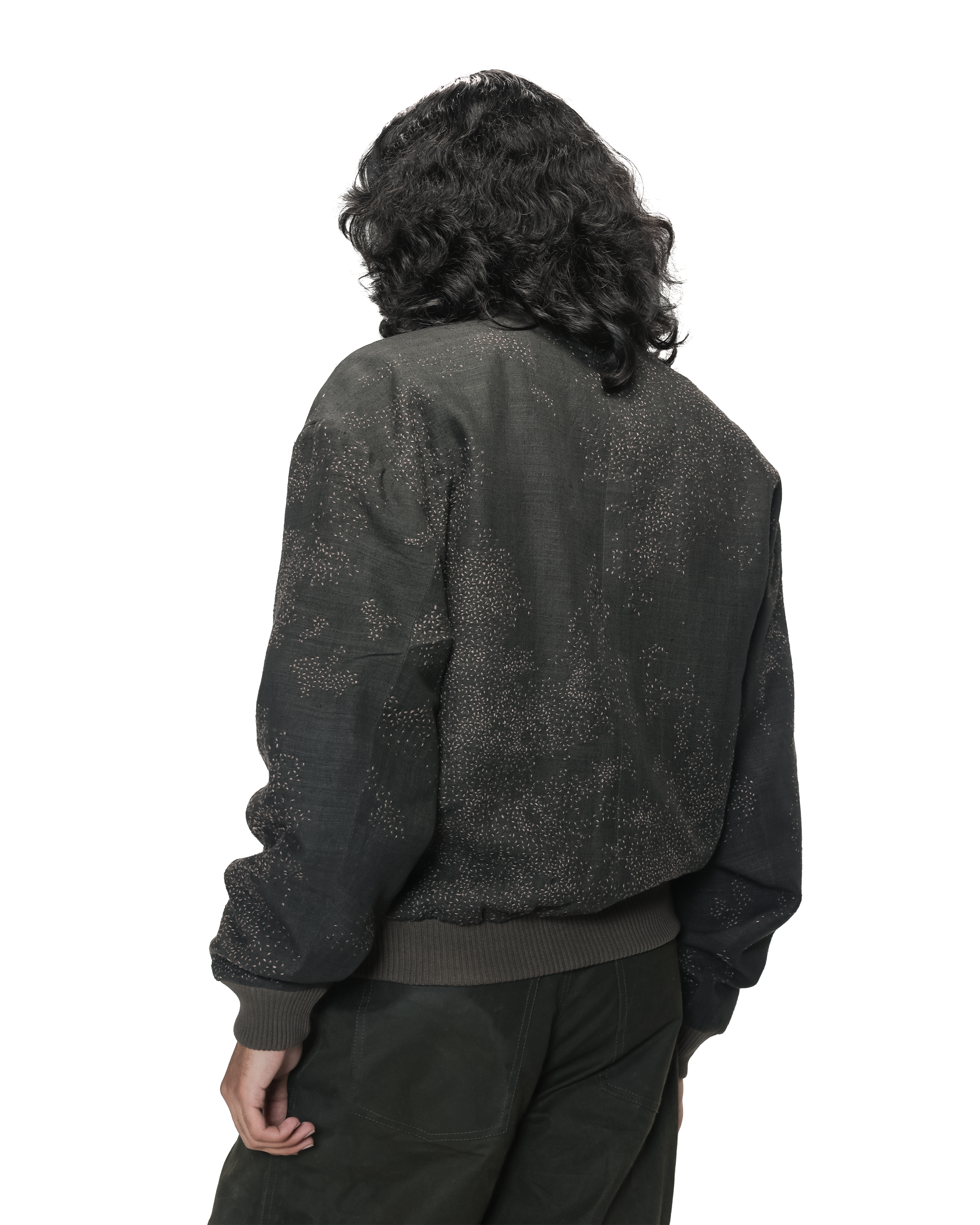 COUNTRYMADE Jackets Dust Cloud Bomber veste bomber en soie Matka brodée