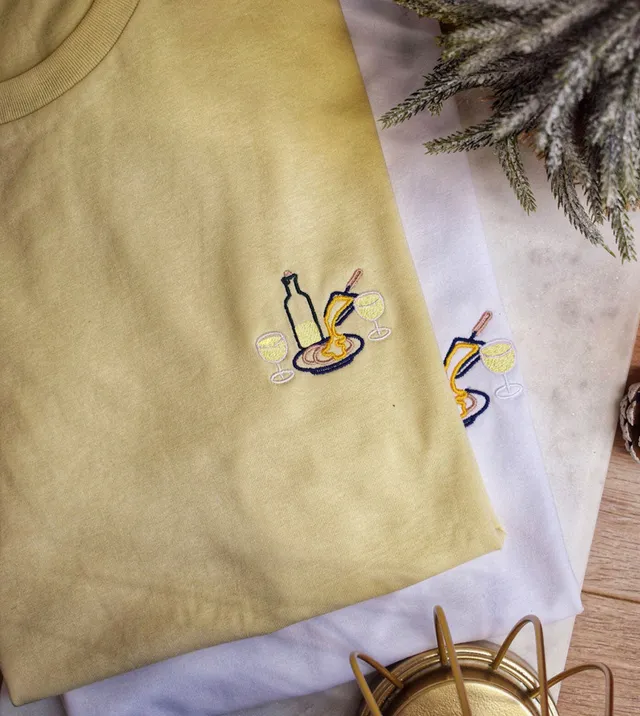 Juste Un T-shirt T-shirts Brodés Raclette t-shirt brodé