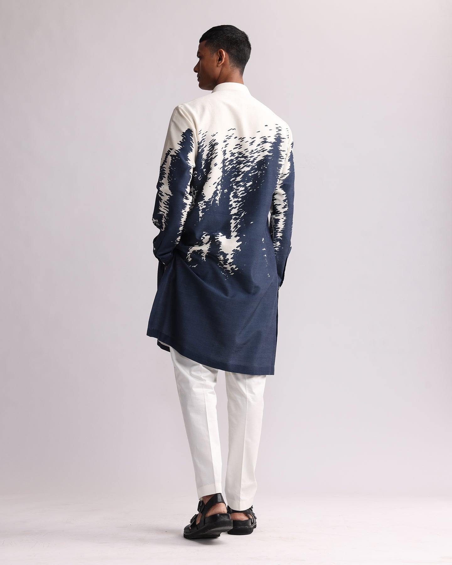 COUNTRYMADE Kurtas Ombre Shadow Kurta kurta chanderi bleu marine
