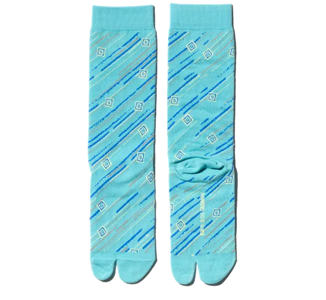 Kiko Kostadinov Accessories ANDRAS Tabi Socks chaussettes Coast Blue coton