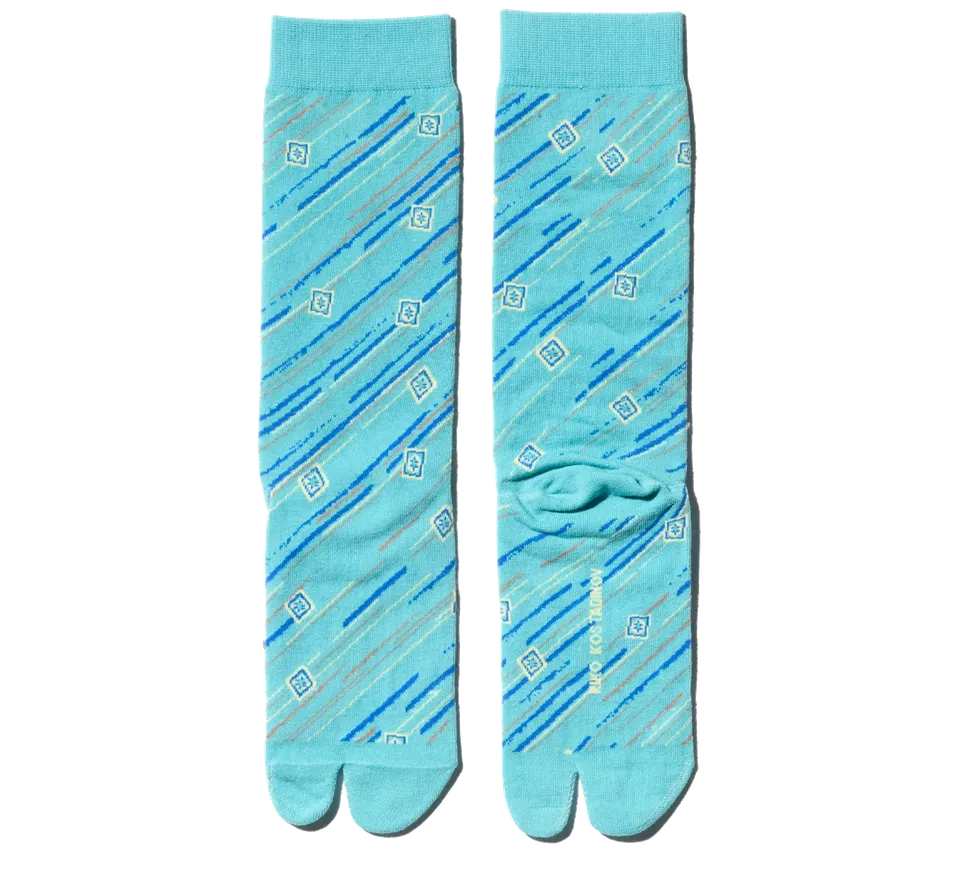 Kiko Kostadinov Accessories ANDRAS Tabi Socks chaussettes Coast Blue coton