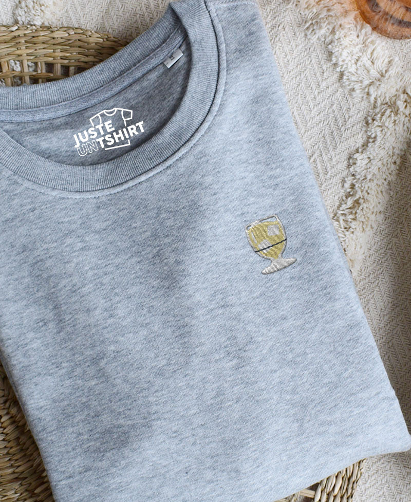 Juste Un T-shirt Sweats Brodés Sweat Brodé Pastis S à XXL