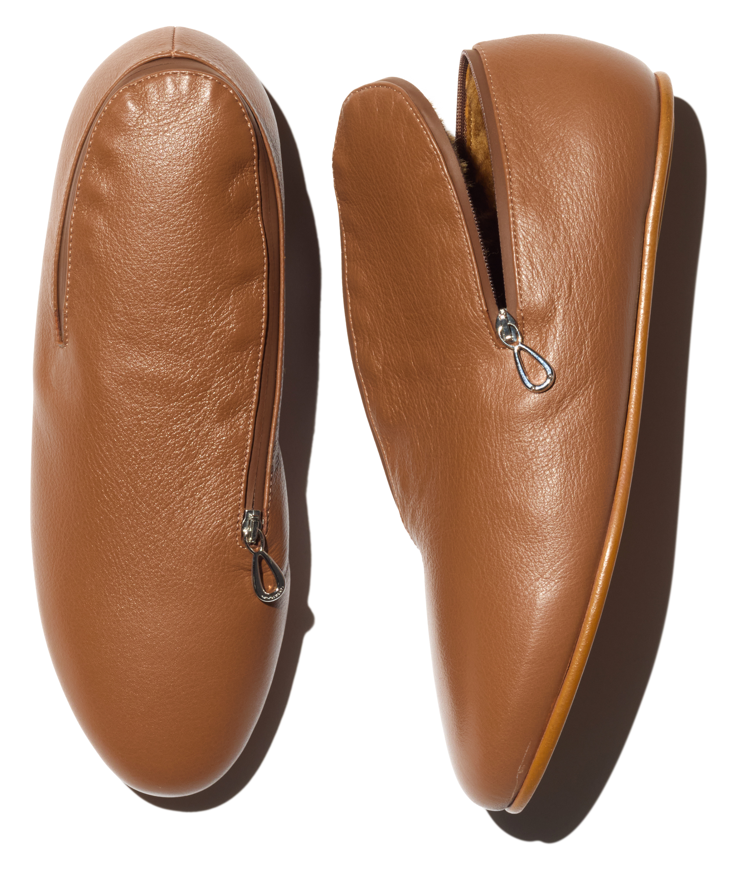 Kiko Kostadinov Shoes PETREL Shearling-Lined Loafers mocassins Autumnal Brown cuir fourrés