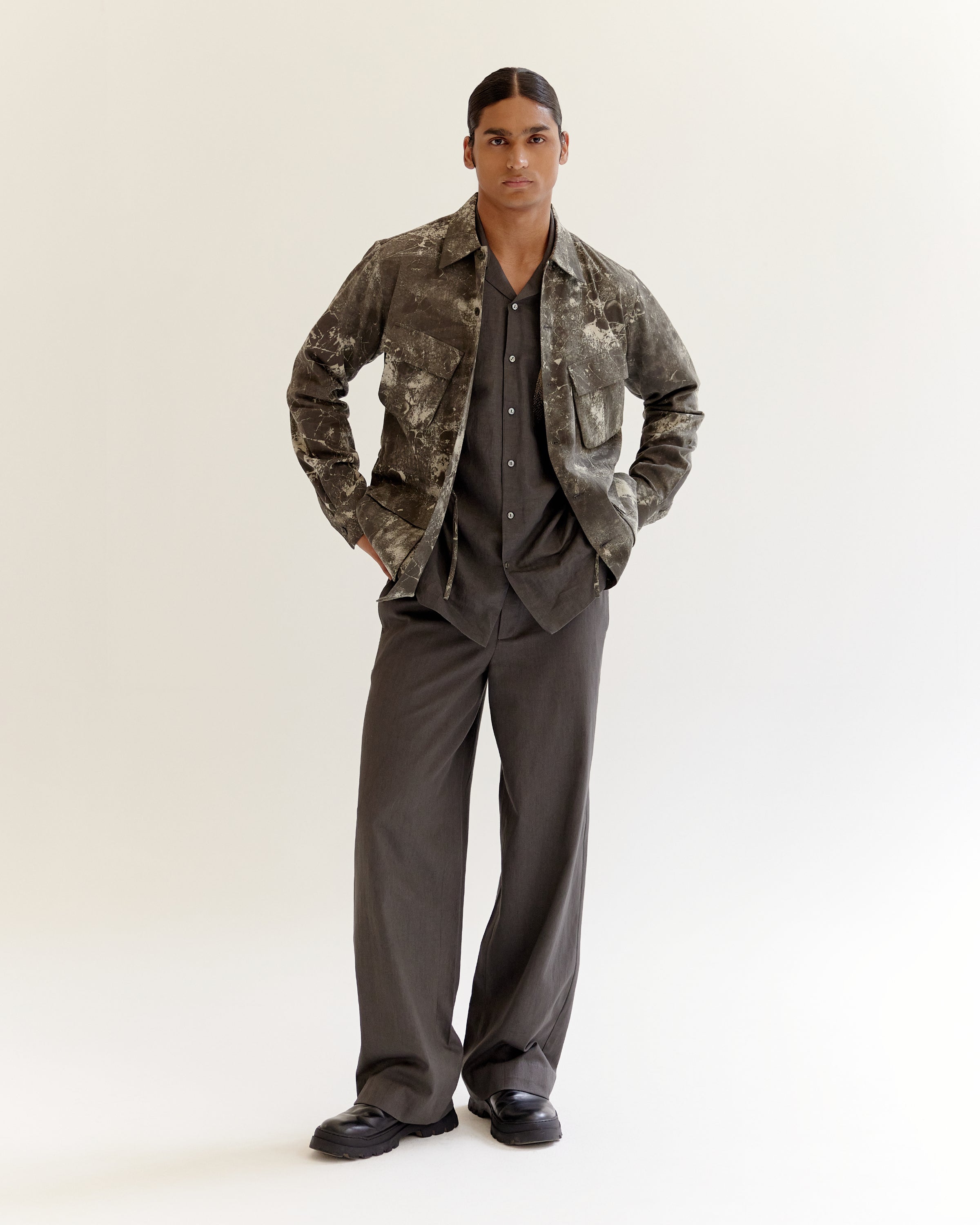 COUNTRYMADE Jackets Skin Textured Batik Jungle Jacket veste sur commande
