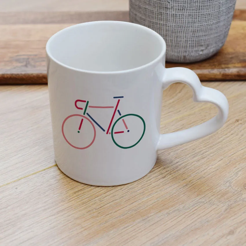 Juste Un T-shirt Mugs Vélo Multi mug anse classique ou cœur