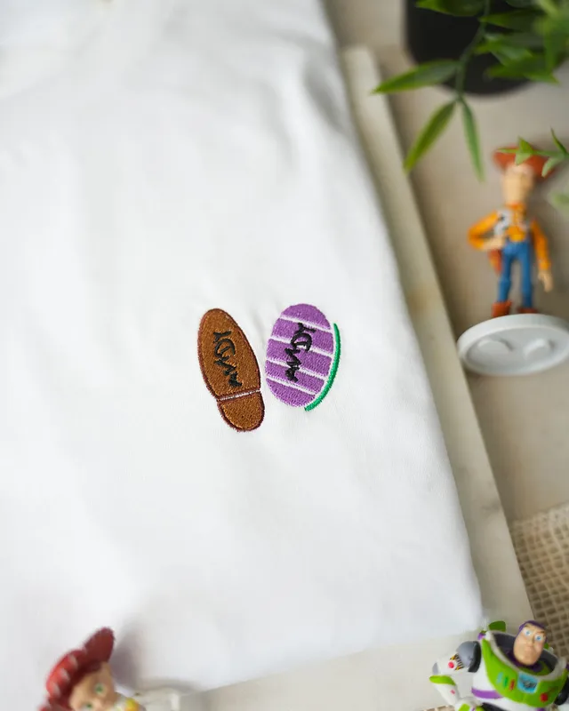 Juste Un T-shirt T-shirts Brodés Andy t-shirt brodé coton bio