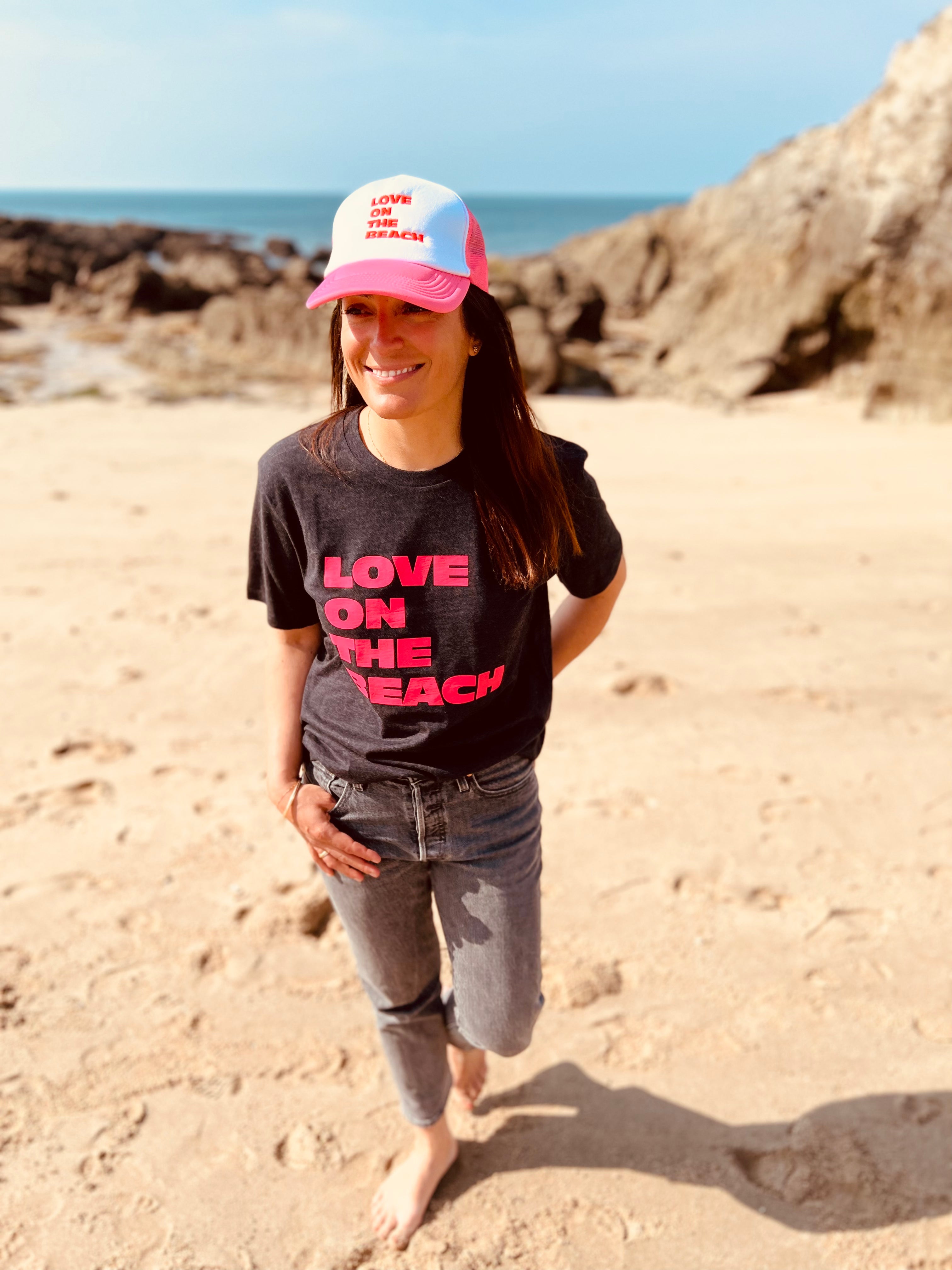 PANTRUCHE T-shirts LOVE ON THE BEACH T-shirt gris chiné S à L