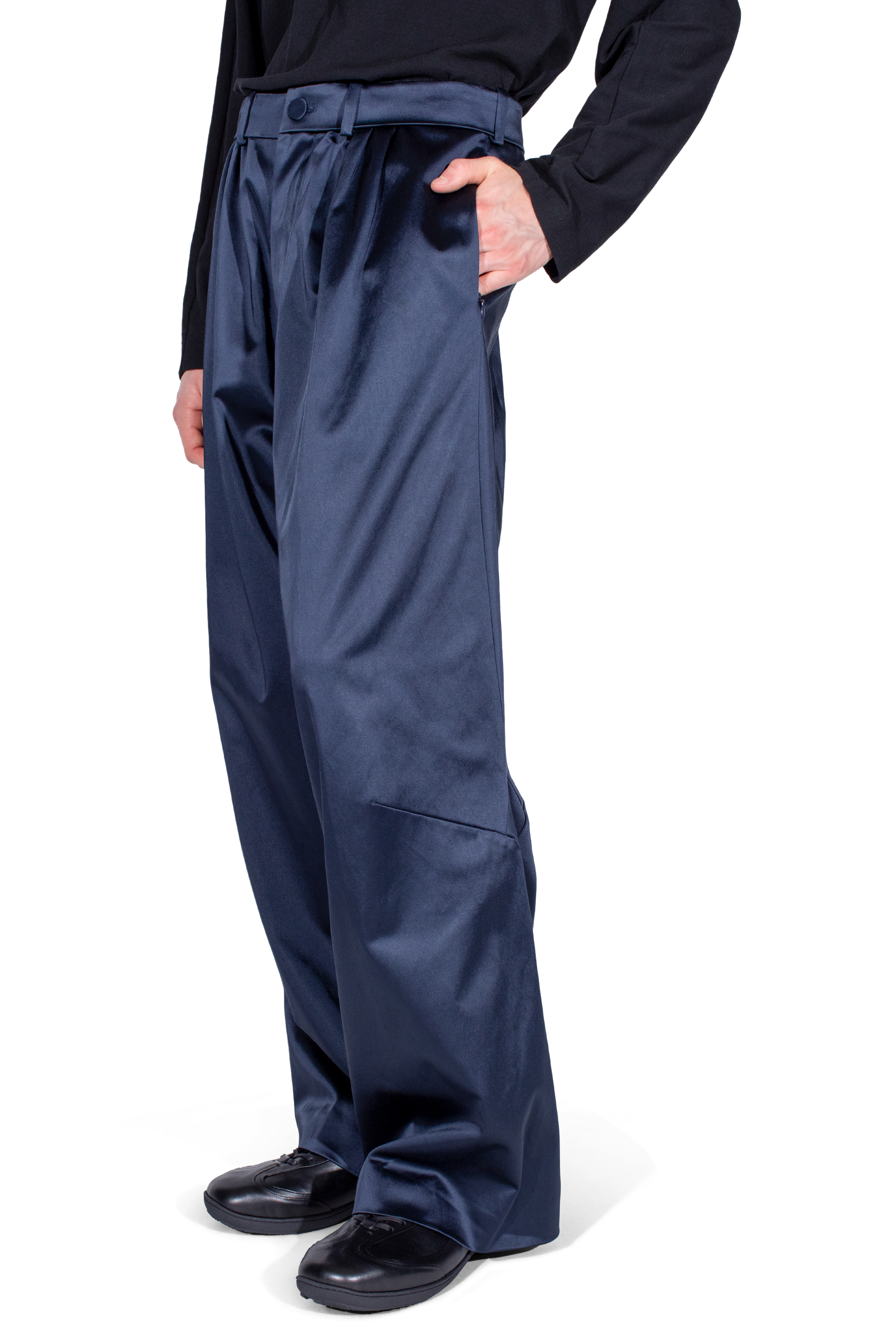 Kiko Kostadinov Bottoms HELMOND pantalon Dark Sapphire 44–52 coton