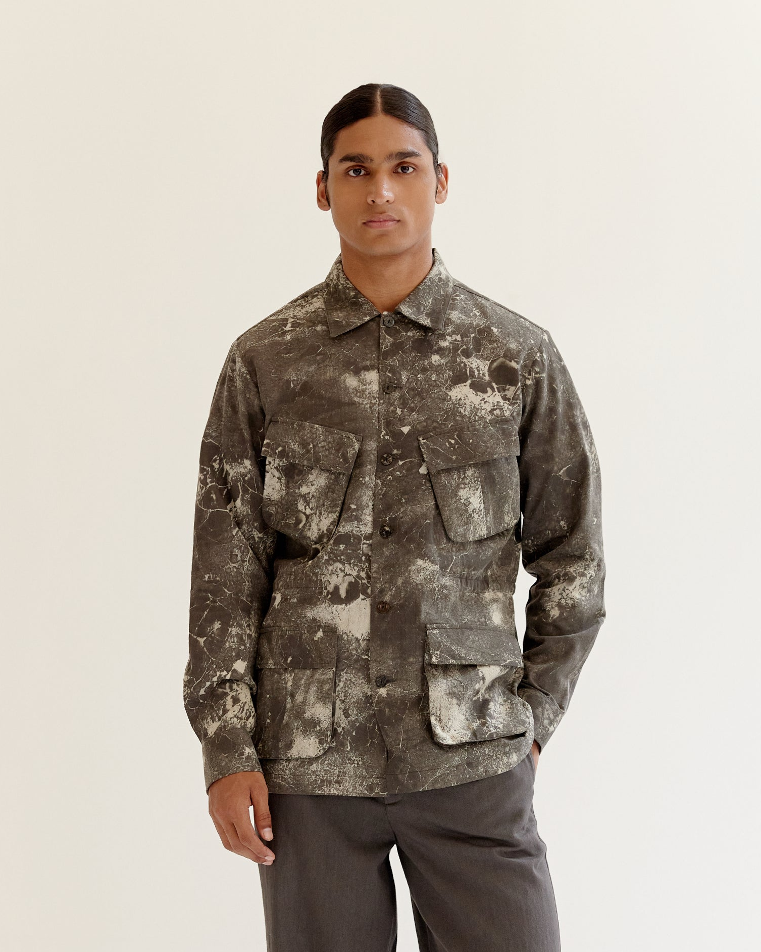 COUNTRYMADE Jackets Skin Textured Batik Jungle Jacket veste sur commande
