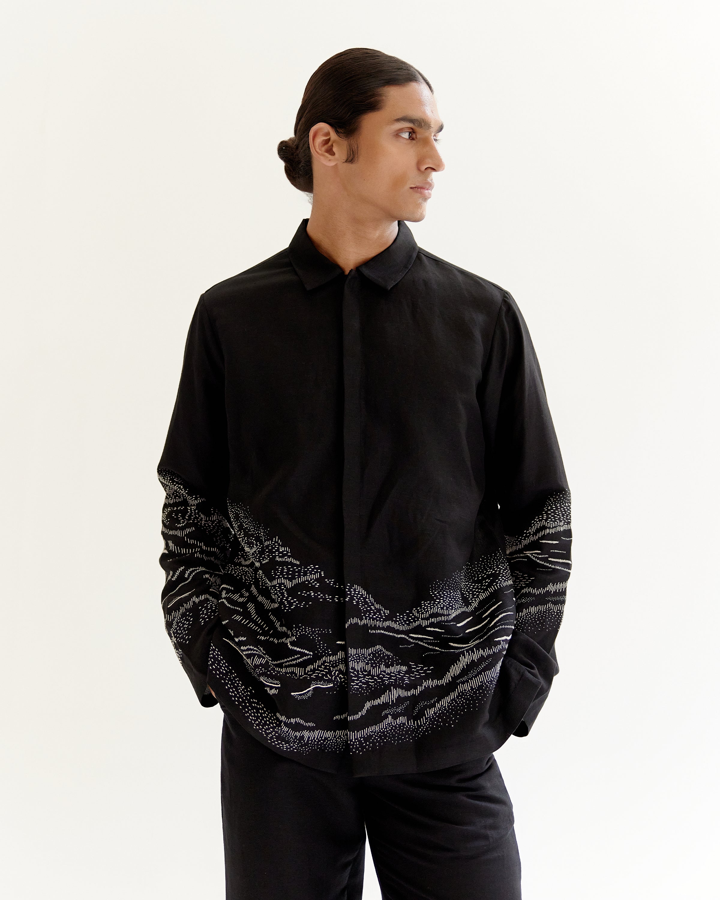 COUNTRYMADE Shirts Pathfinder Shirt chemise en lin brodée légère