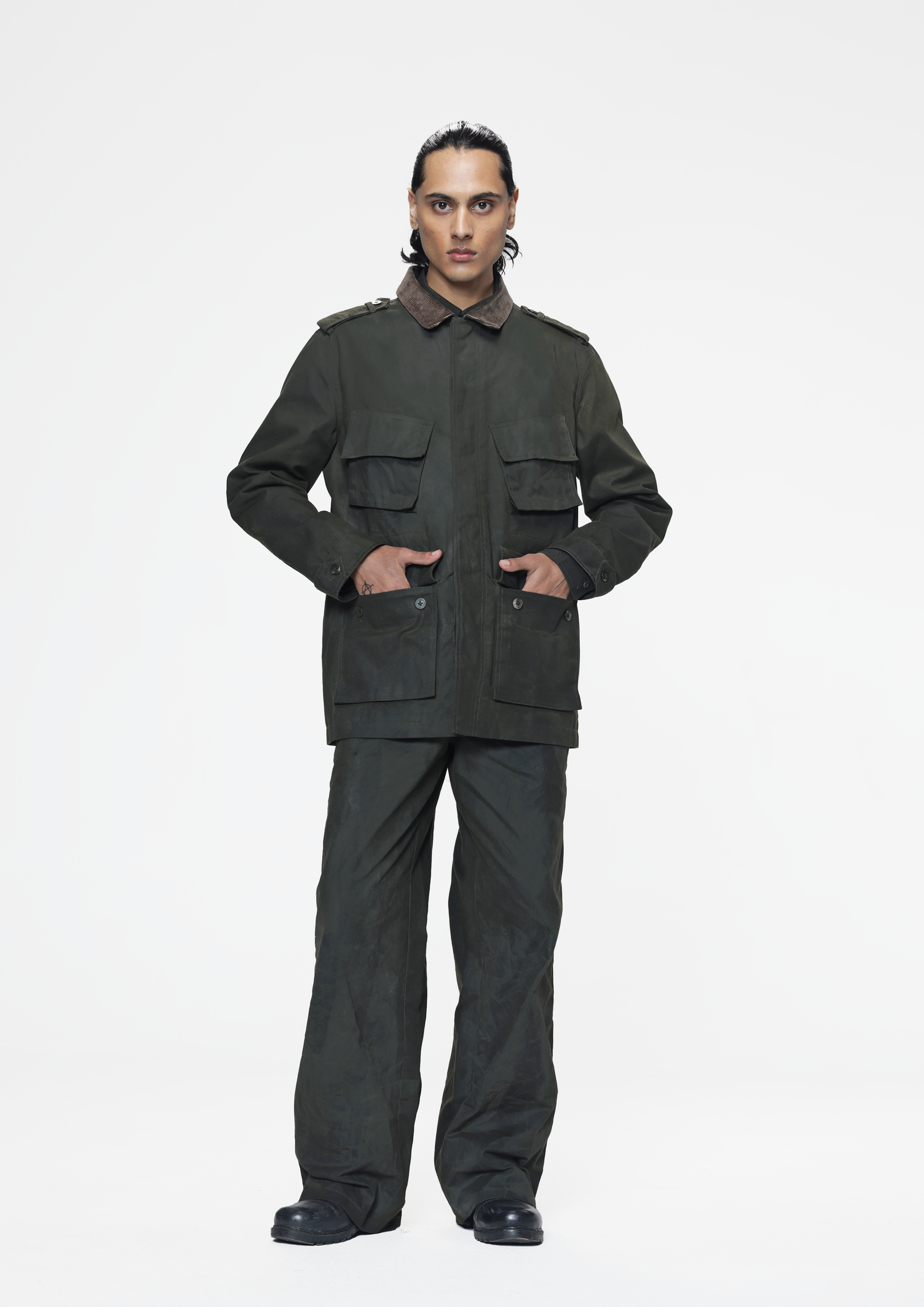 COUNTRYMADE Jackets Military Waxed Field Jacket veste en toile cirée
