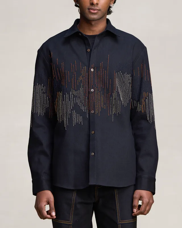 COUNTRYMADE Shirts HICKORY IN CROME SHIRT chemise en denim sur commande