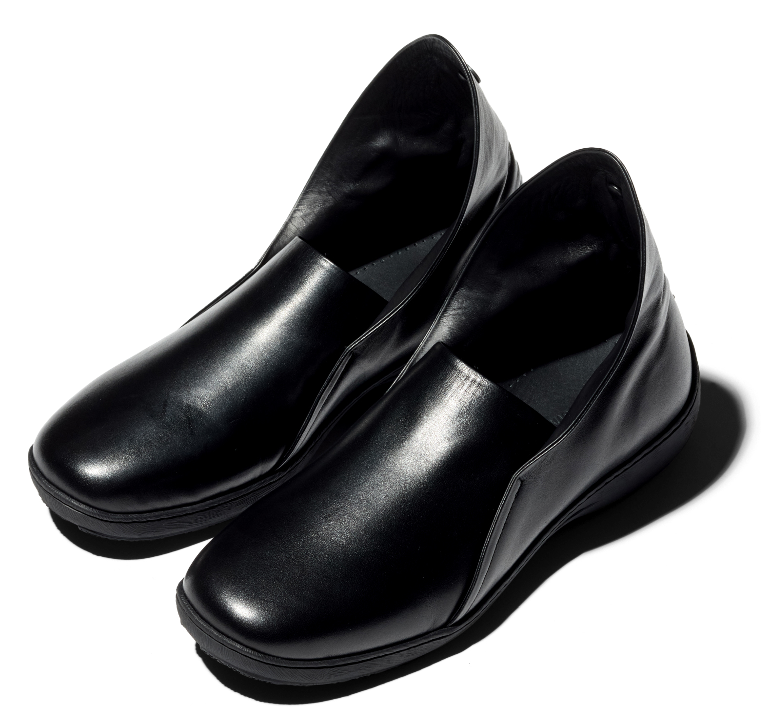 Kiko Kostadinov Shoes ISKAR Slip-on chaussures Black en cuir de veau