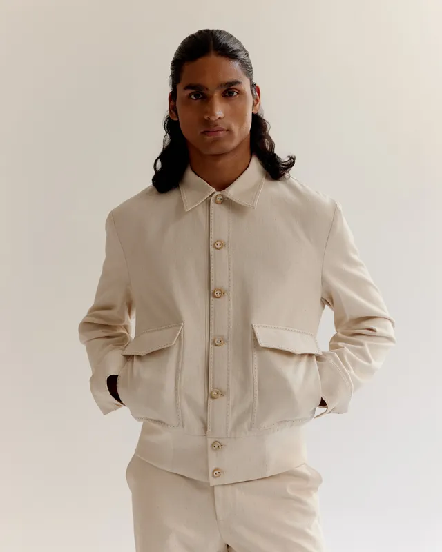 COUNTRYMADE Jackets Artisan Denim Ribbed Bomber blouson denim côtelé
