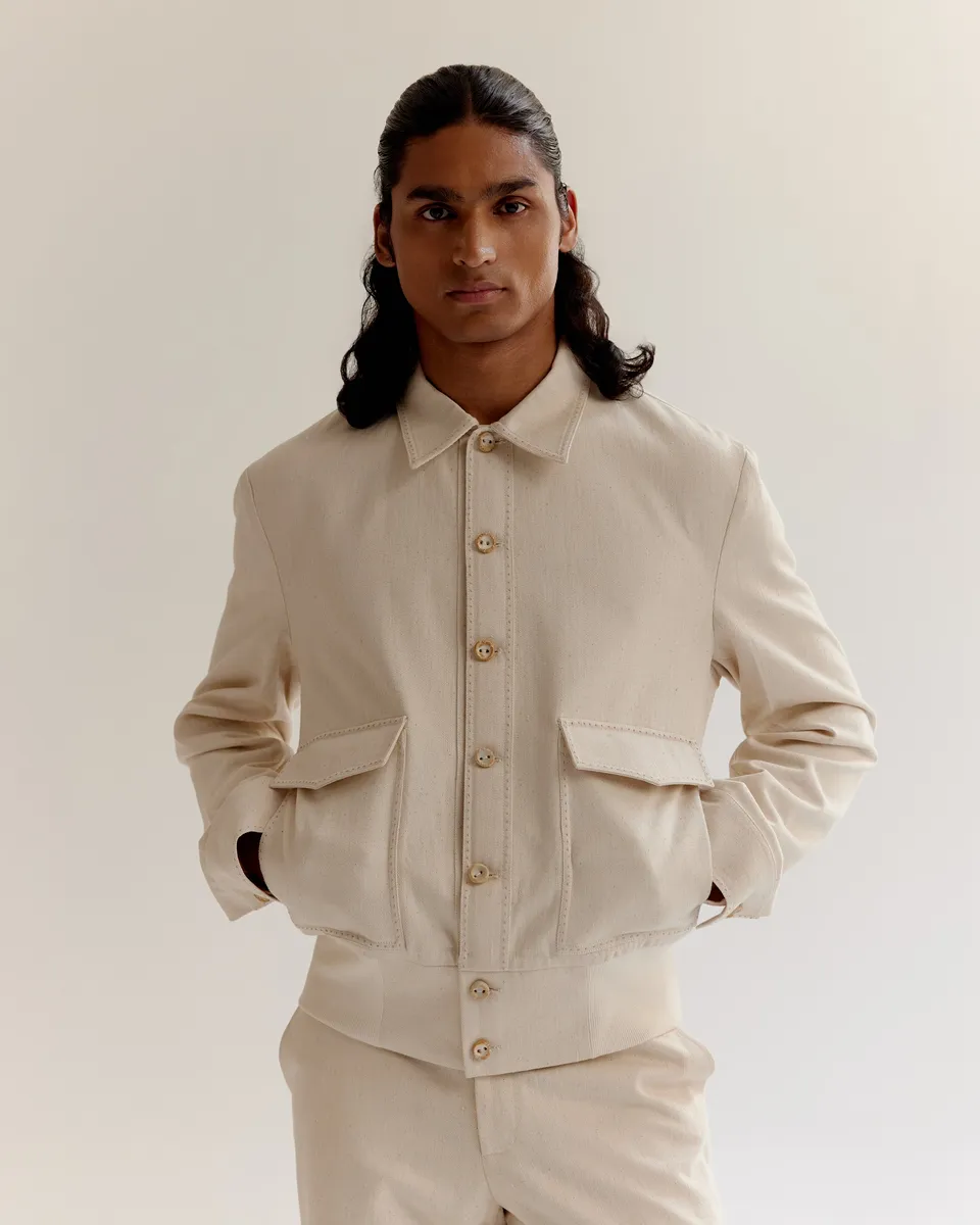 COUNTRYMADE Jackets Artisan Denim Ribbed Bomber blouson denim côtelé