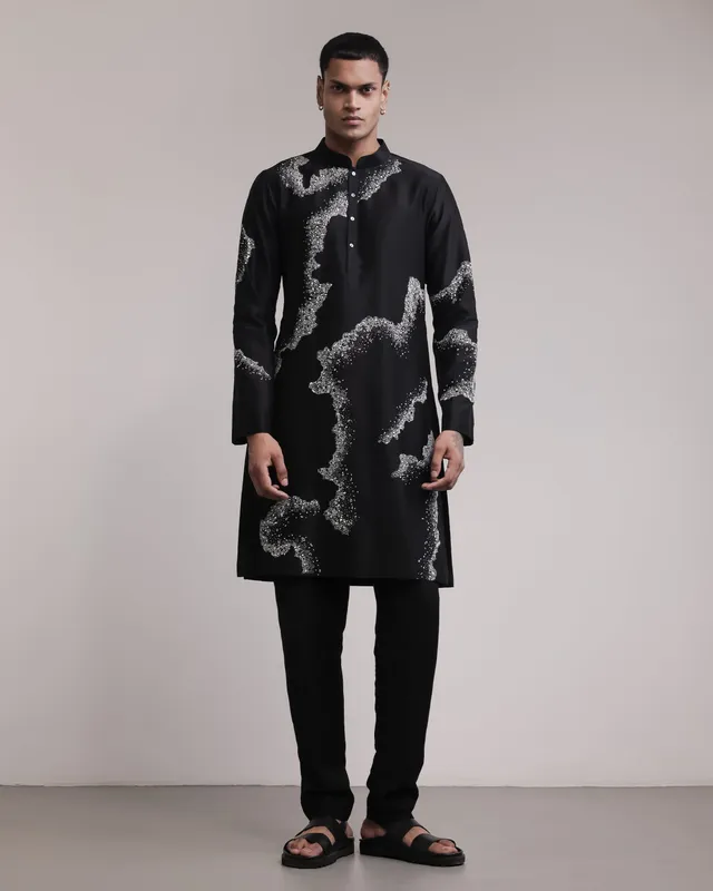 COUNTRYMADE Kurtas Weathered Canvas Kurta Set ensemble kurta chanderi brodé