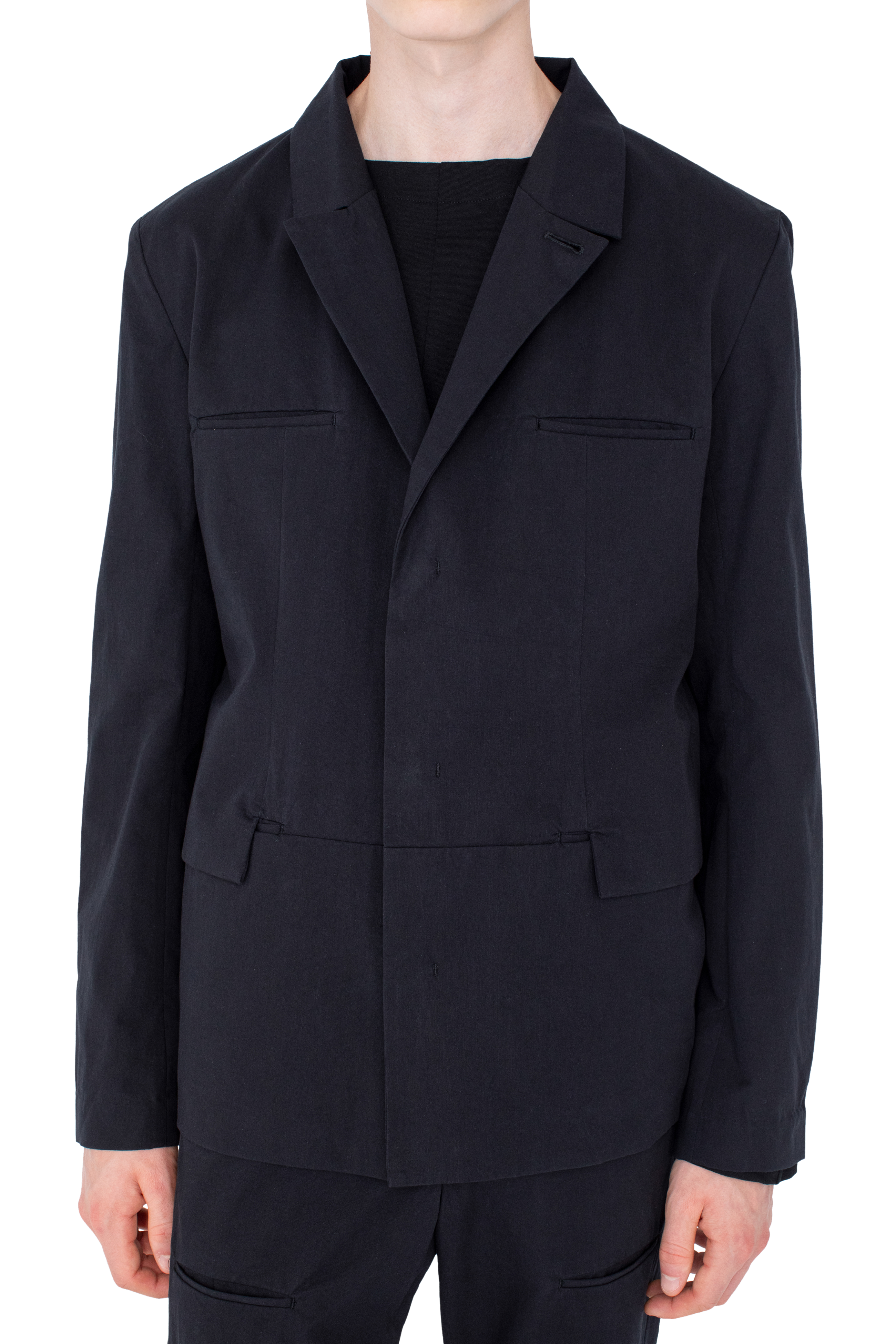 Kiko Kostadinov Outerwear GRAATSMA Jacket veste noire en coton bio