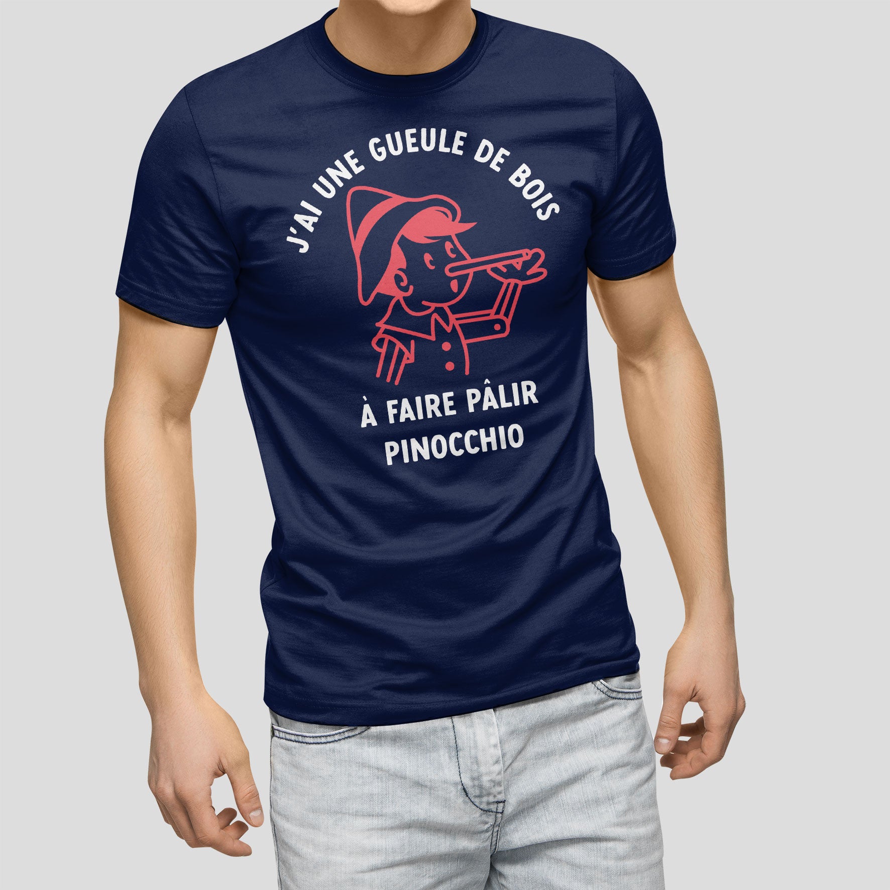 Juste Un T-shirt T-shirts Imprimés J'ai une gueule de bois t-shirt homme humour