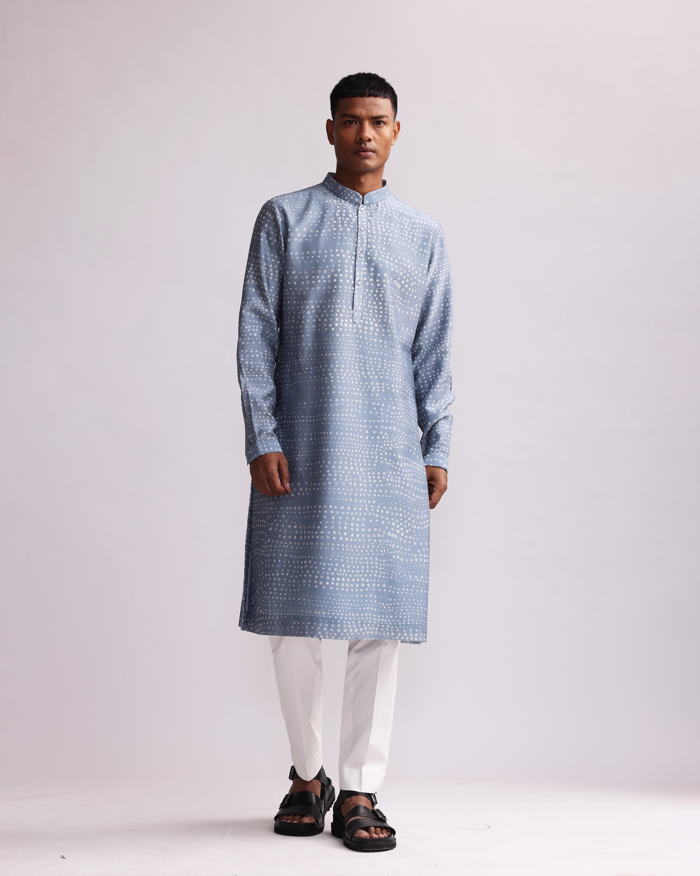 COUNTRYMADE Kurtas ABORIGINAL PRINT KURTA kurta long imprimé en soie