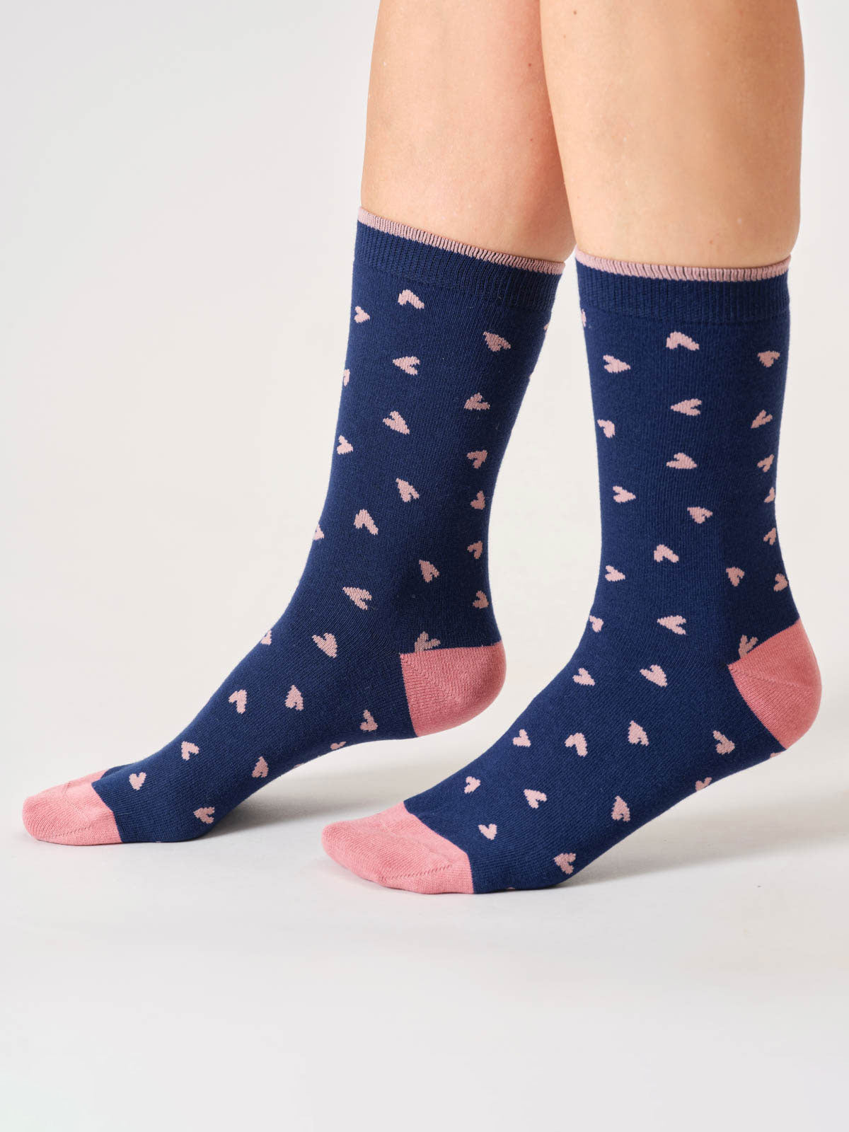 Sourire Multicolore Chaussettes femme coffret 4 paires motifs étoiles cœurs fleurs bambou