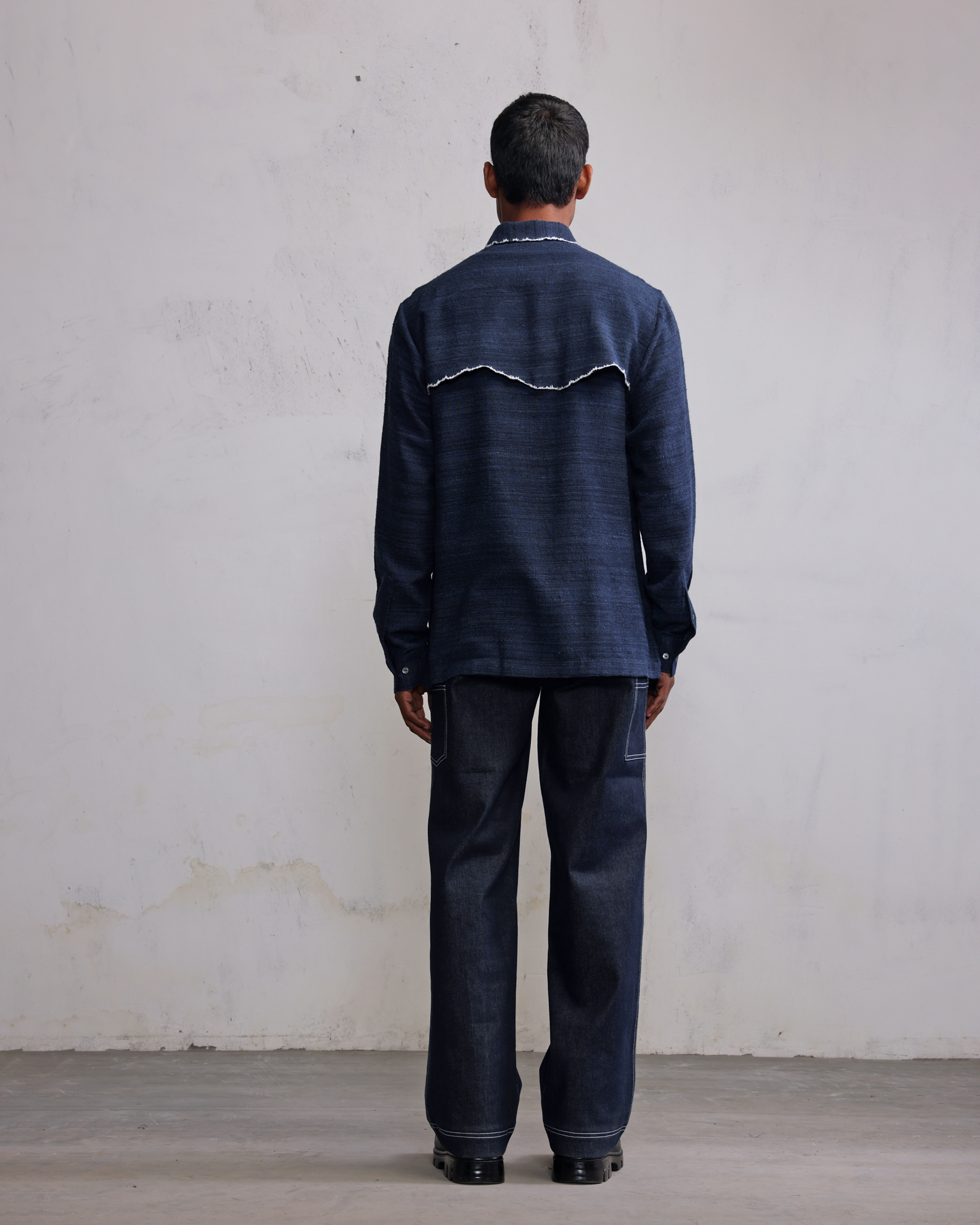 COUNTRYMADE Shirts Fractured line yoke shirt chemise brodée sur commande