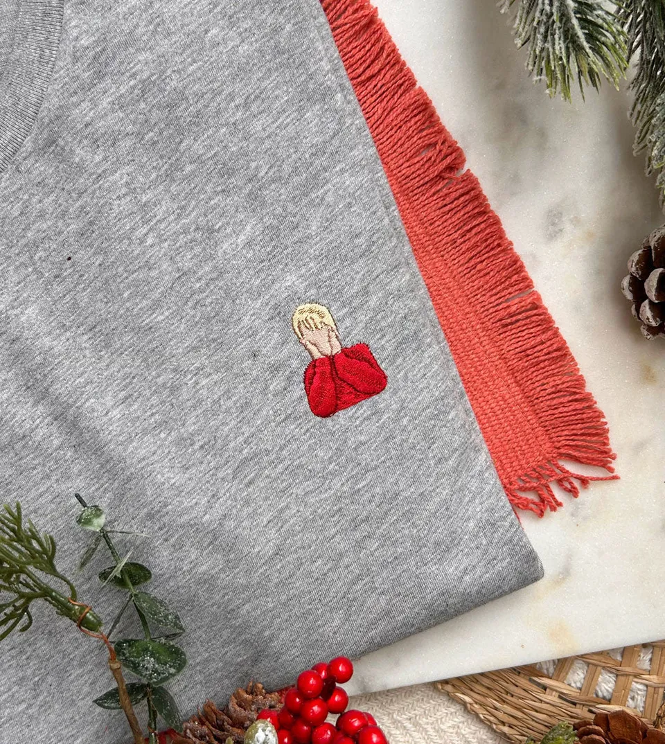 Juste Un T-shirt T-shirts Brodés Maman j'ai raté l'avion T-shirt blanc