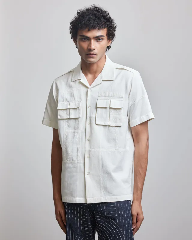 COUNTRYMADE Shirts Ripstop patch half shirt chemise ripstop à patchs