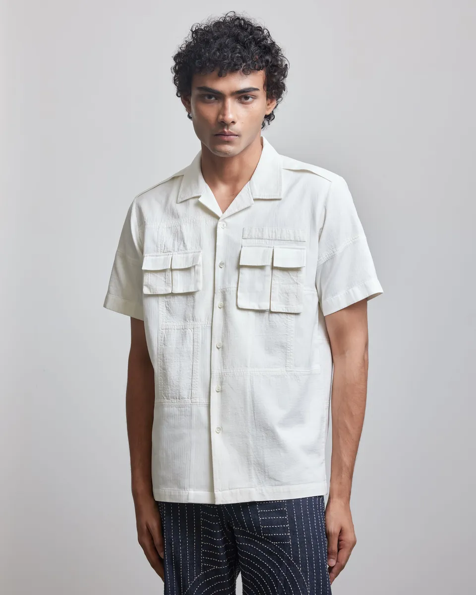 COUNTRYMADE Shirts Ripstop patch half shirt chemise ripstop à patchs