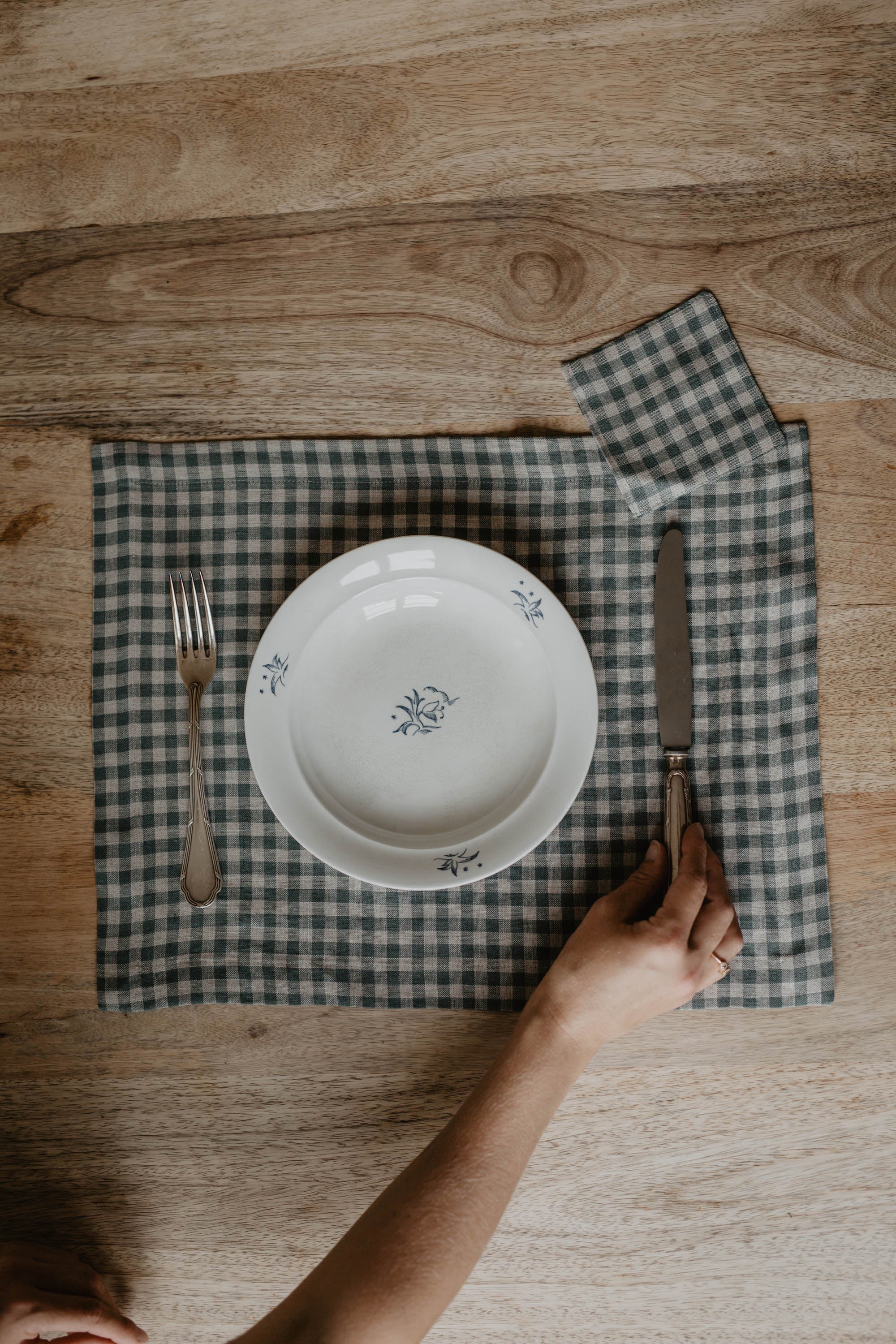 Laumė linen Home Edit set de table en lin naturel, lot de 2