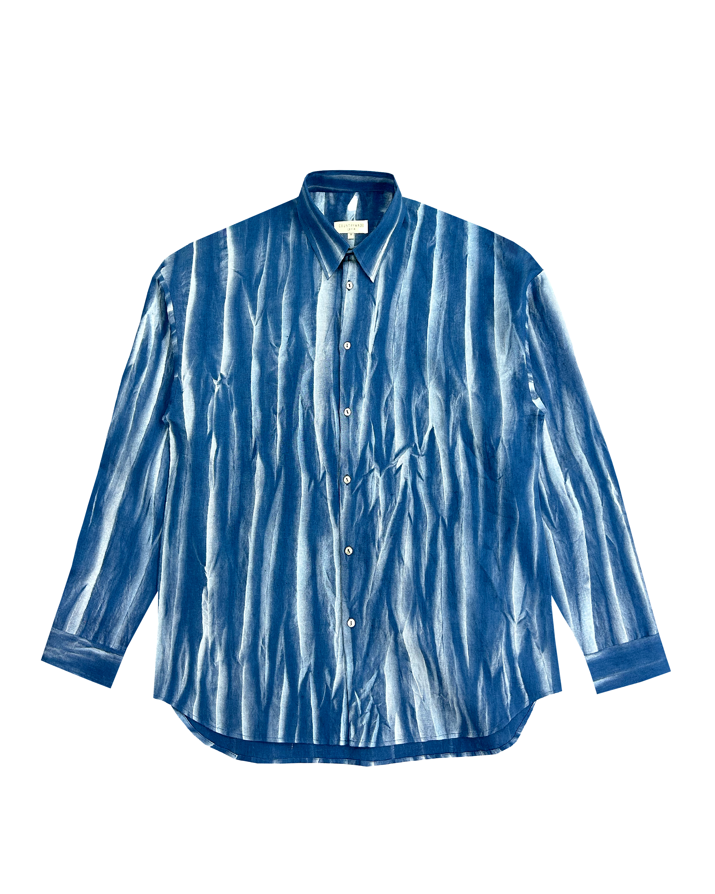 COUNTRYMADE Shirts Wrinkle Crease Batik Shirt chemise batik lin coton
