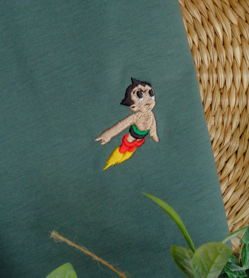 Juste Un T-shirt T-shirts Brodés Astro Boy t-shirt coton biologique