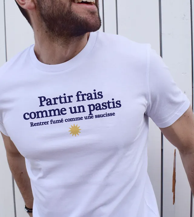 Juste Un T-shirt T-shirts Imprimés Frais comme un Pastis T-shirt homme