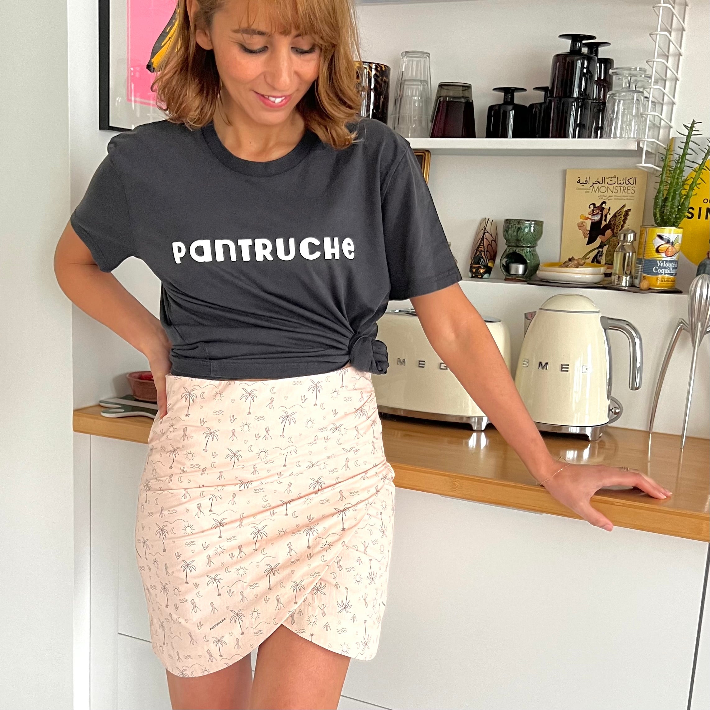 PANTRUCHE Jupes Mini Jupe BETTY coconut jupe coton doublée