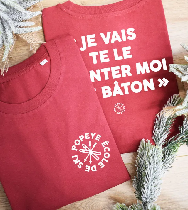 Juste Un T-shirt T-shirts Imprimés Le planté de bâton T-shirt ski