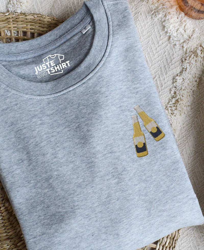 Juste Un T-shirt Sweats Brodés Corona sweat brodé apéro