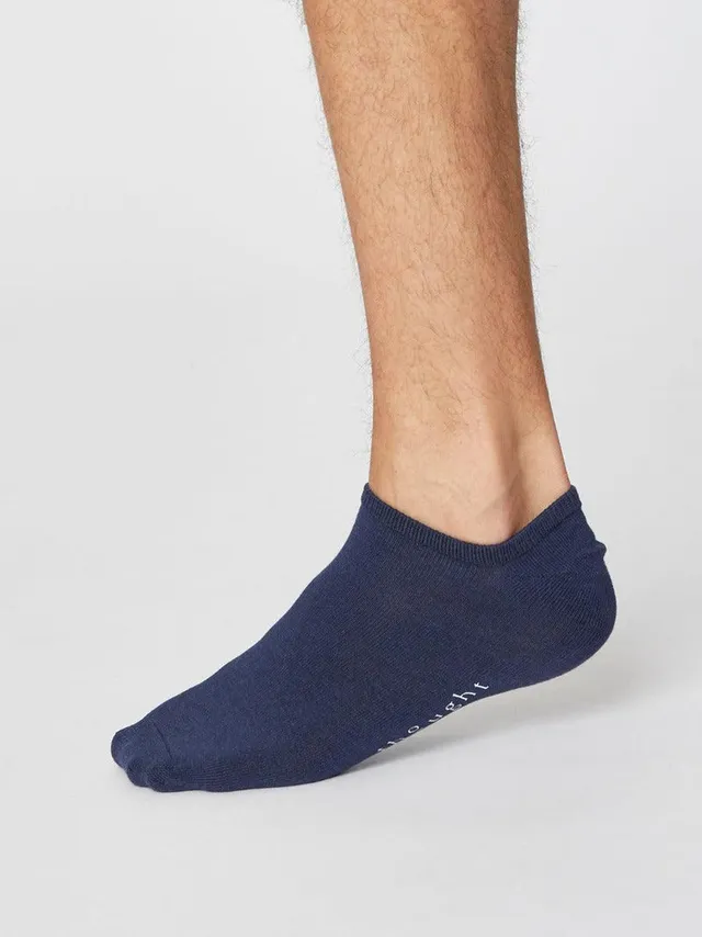 Sourire Multicolore Chaussettes homme socquettes bleu marine 40/44 bambou