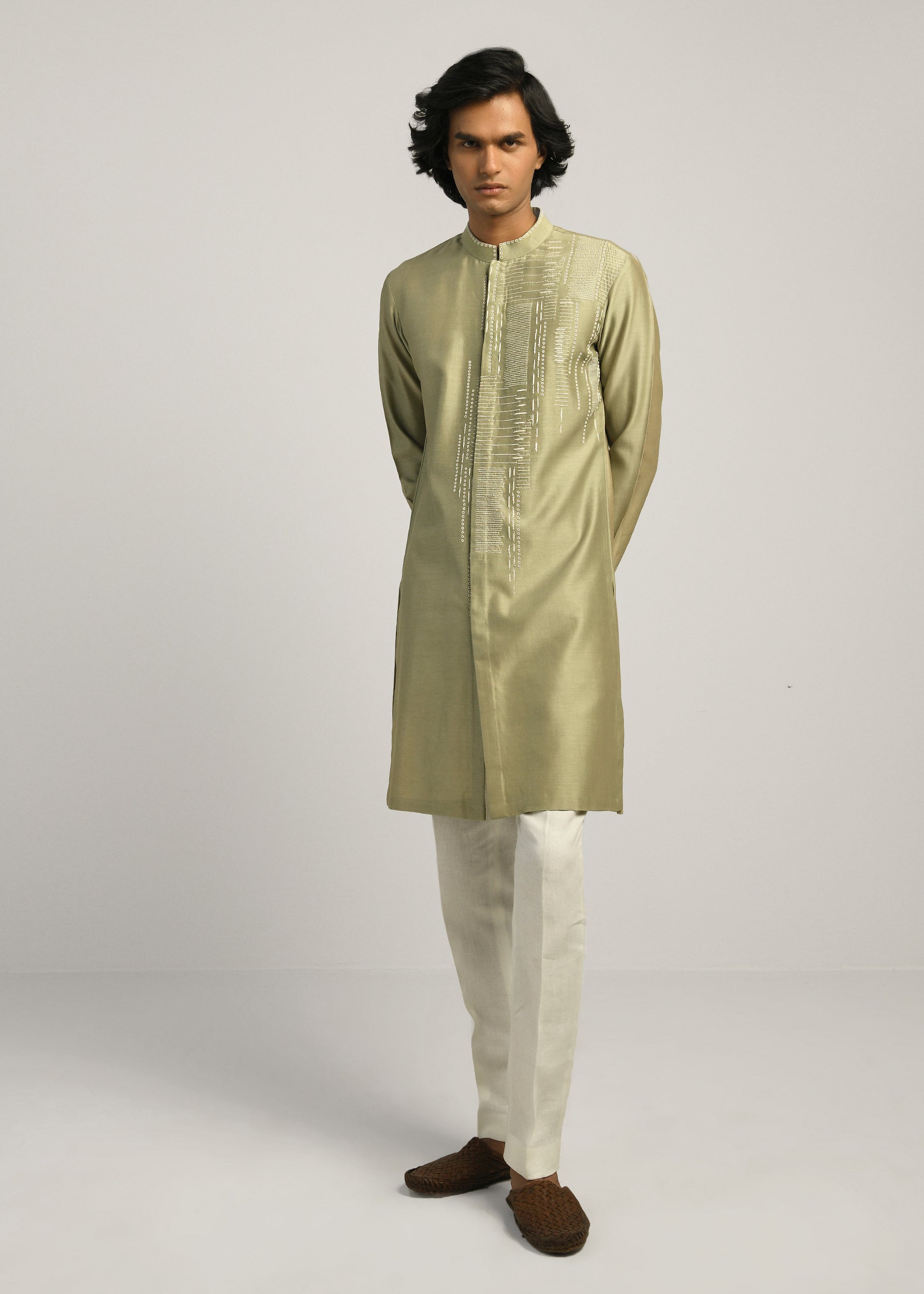 COUNTRYMADE Kurtas Dots Dash Kurta Set ensemble kurta Chanderi