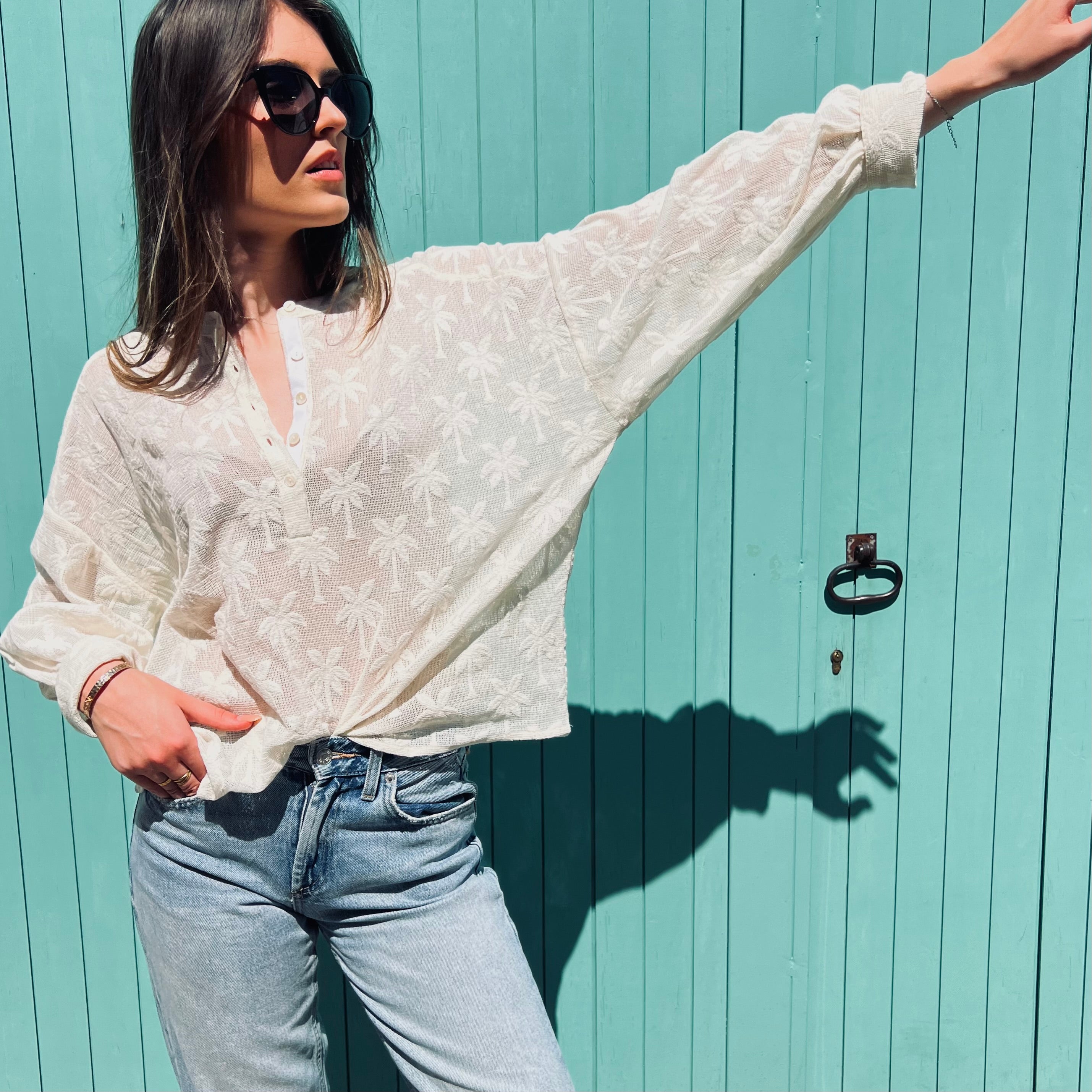 PANTRUCHE Chemises COLETTE Palmspring blouse coton taille unique