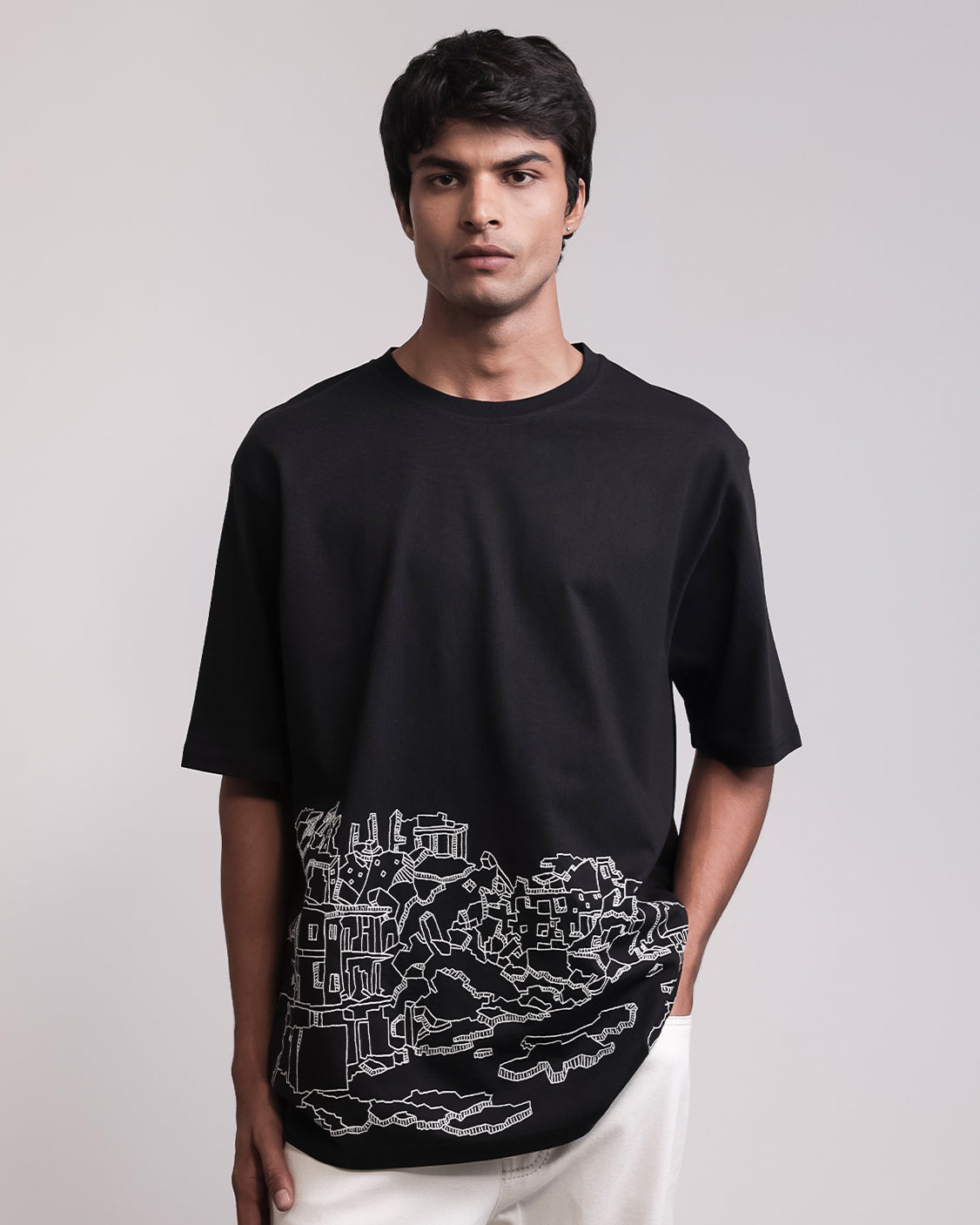 COUNTRYMADE T-shirts Concrete Memory T-Shirt noir en coton