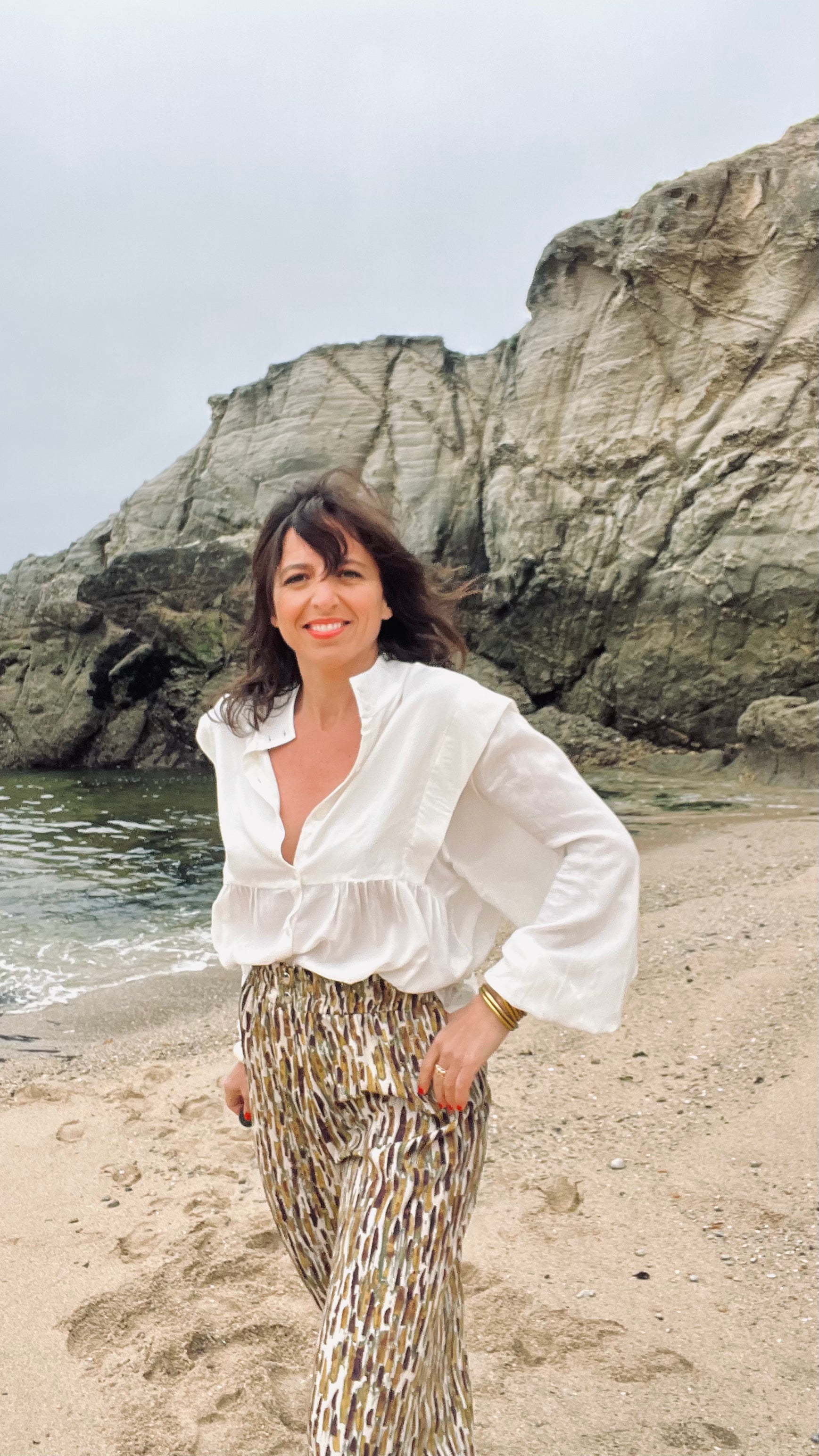 PANTRUCHE Chemises NINA blouse blanche plumetis doublée