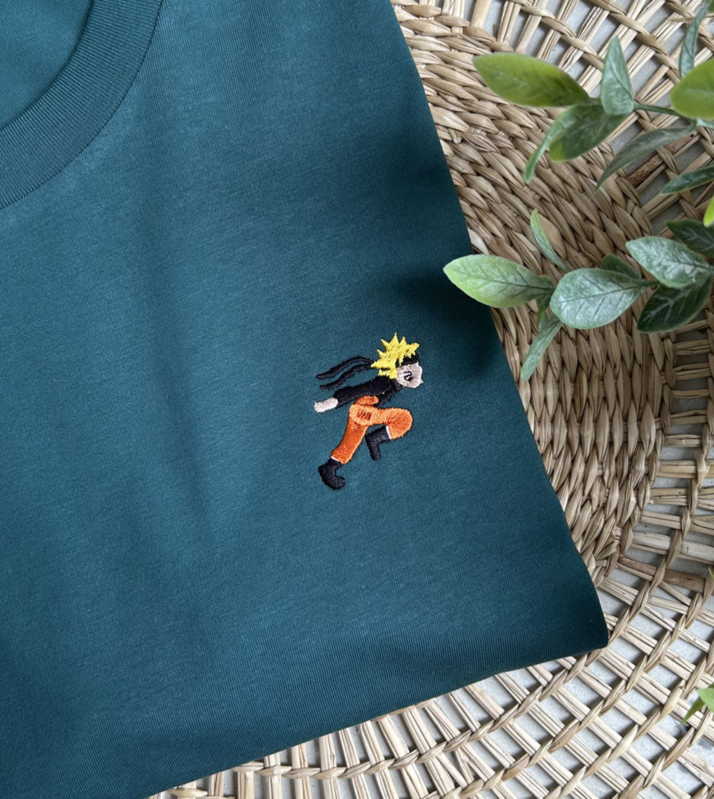 Juste Un T-shirt T-shirts Brodés Mangas Running t-shirt brodé