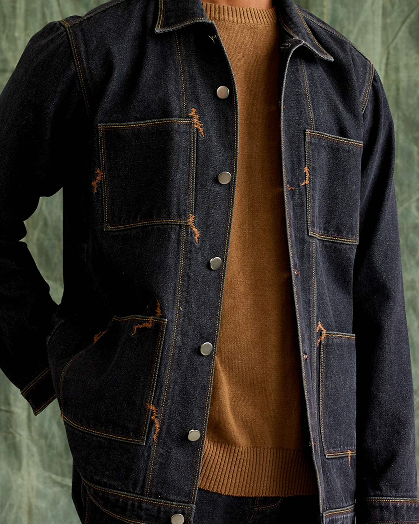 COUNTRYMADE Jackets Mended Denim Jacket veste denim brodée