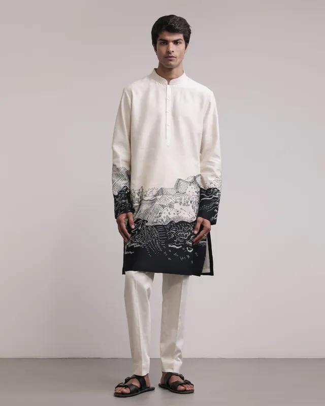 COUNTRYMADE Kurtas No Man’s Land Kurta Set kurta 2 pièces en soie Chanderi