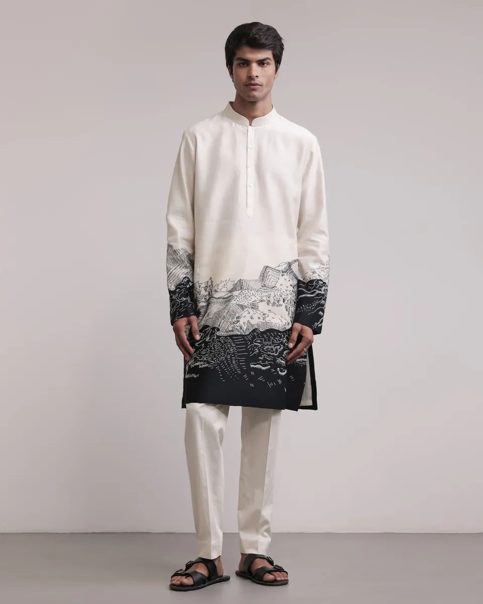 COUNTRYMADE Kurtas No Man’s Land Kurta Set kurta 2 pièces en soie Chanderi