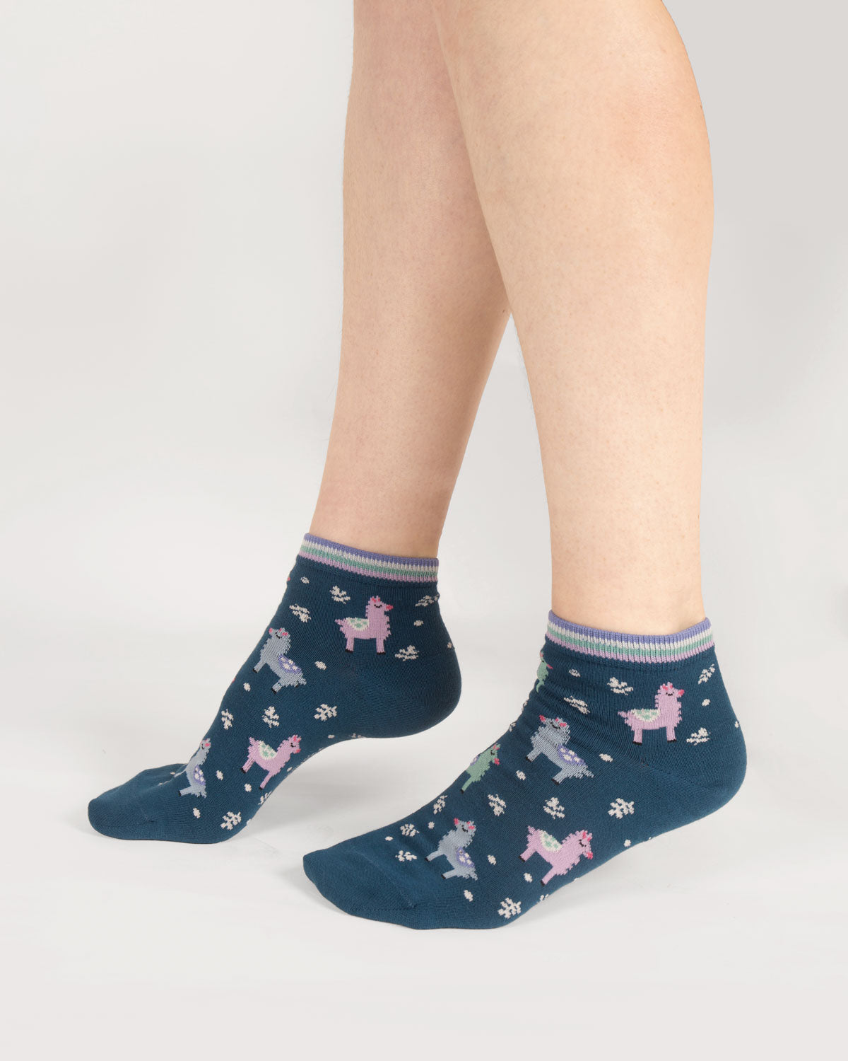 Sourire Multicolore Chaussettes femme Socquettes lamas socquettes 36/40 coton bio