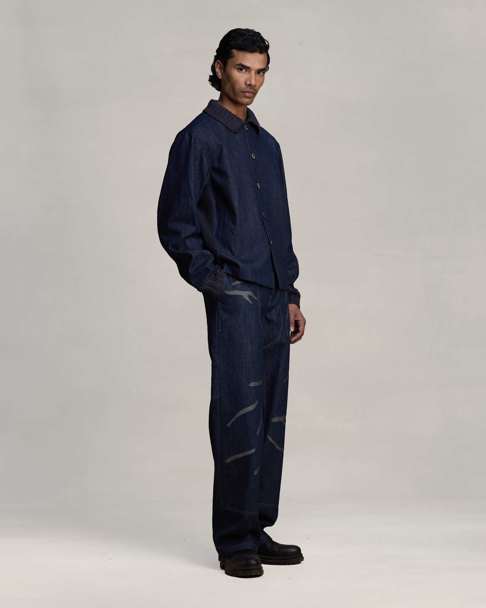COUNTRYMADE Jackets Knit Alloy Jacket S à XXL en denim artisanal