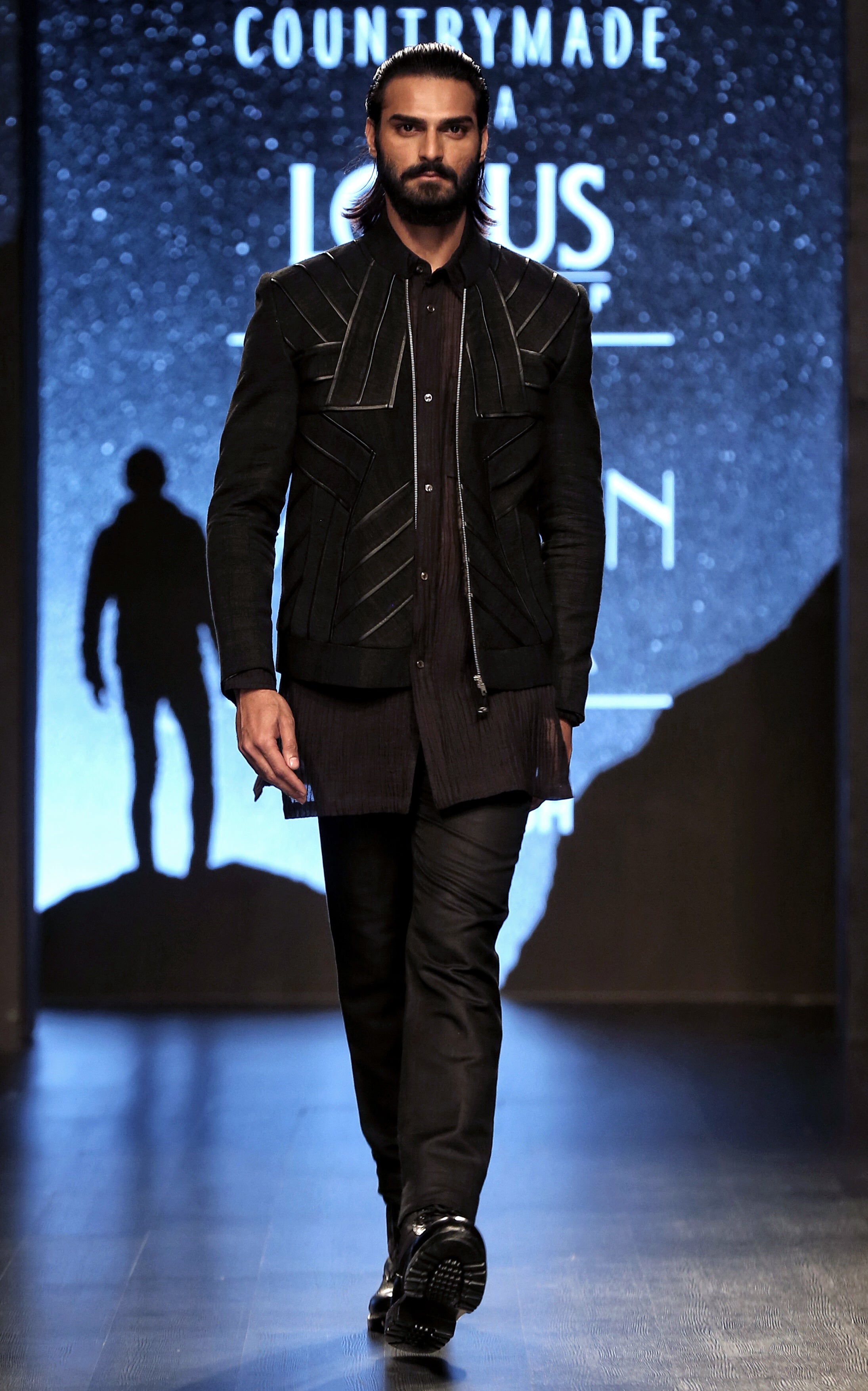 COUNTRYMADE Jackets Avenger Star Jacket veste bomber noire en lin