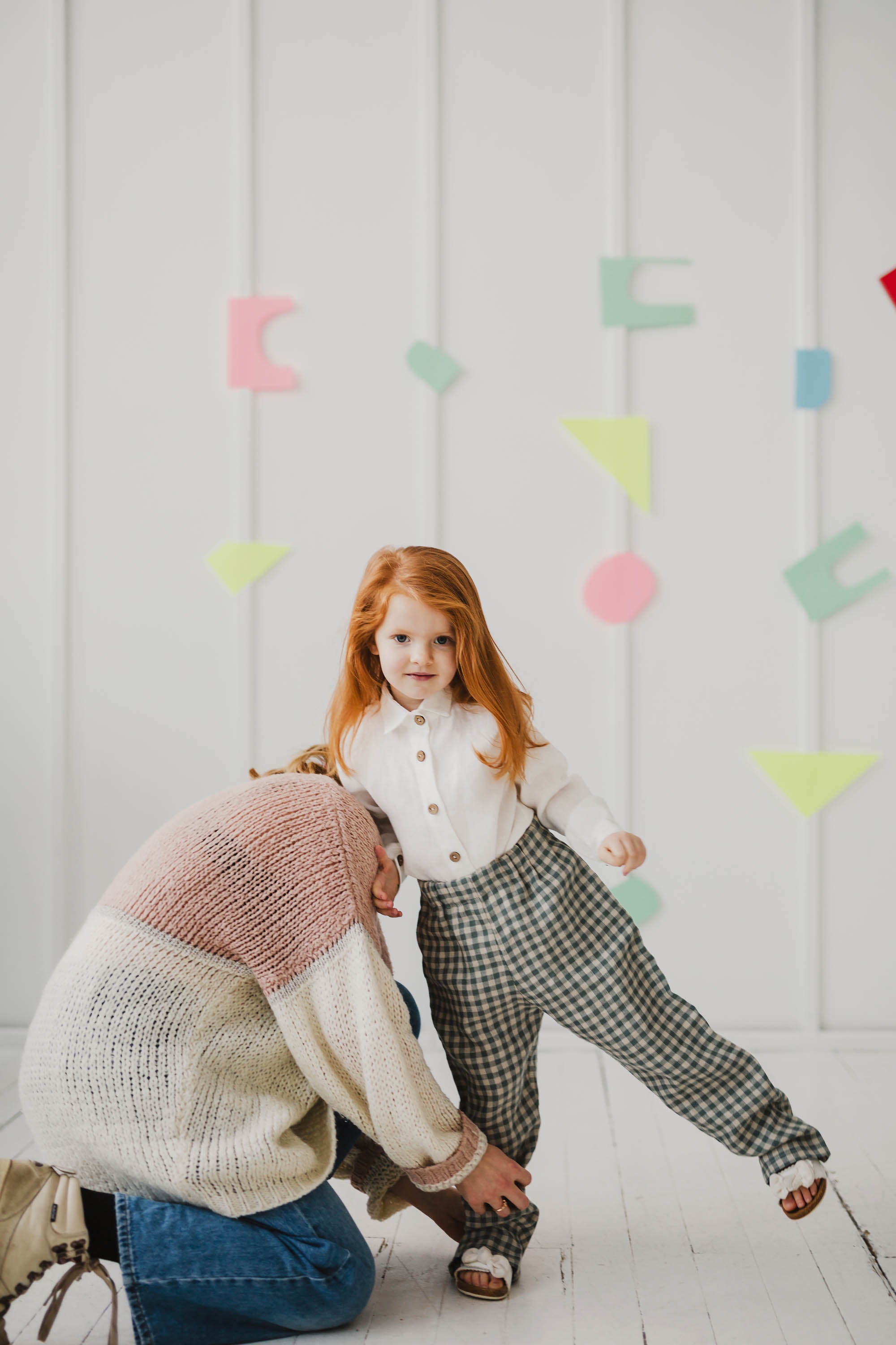 Laumė linen Kids Clothing MĖNUO chemise enfant en lin naturel 2 ans